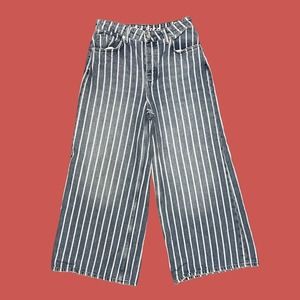 We The Free Womens Wide Leg Jeans 28 Blue High Rise Flare Button Fly Denim Pants